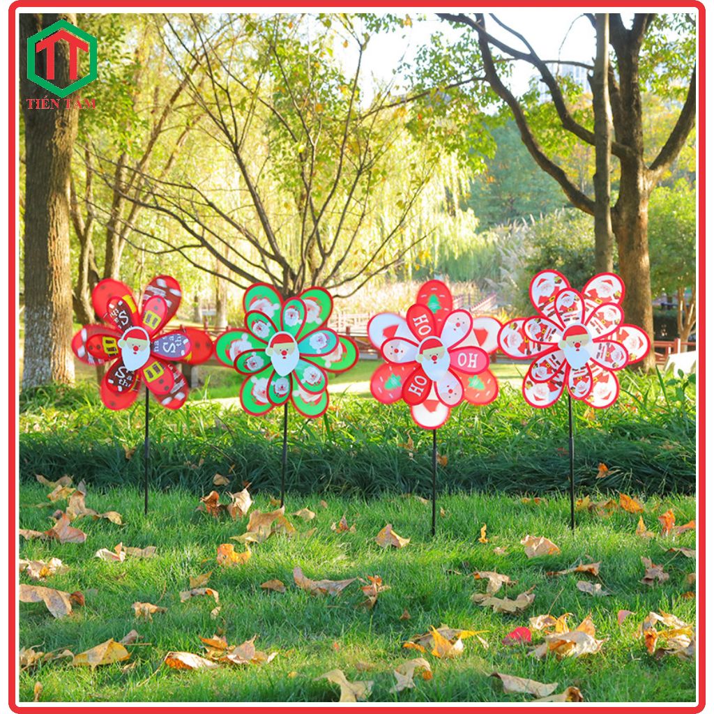 Chong chóng giáng sinh - trang trí tặng kèm keo 502 + bảng hướng dẫn ráp