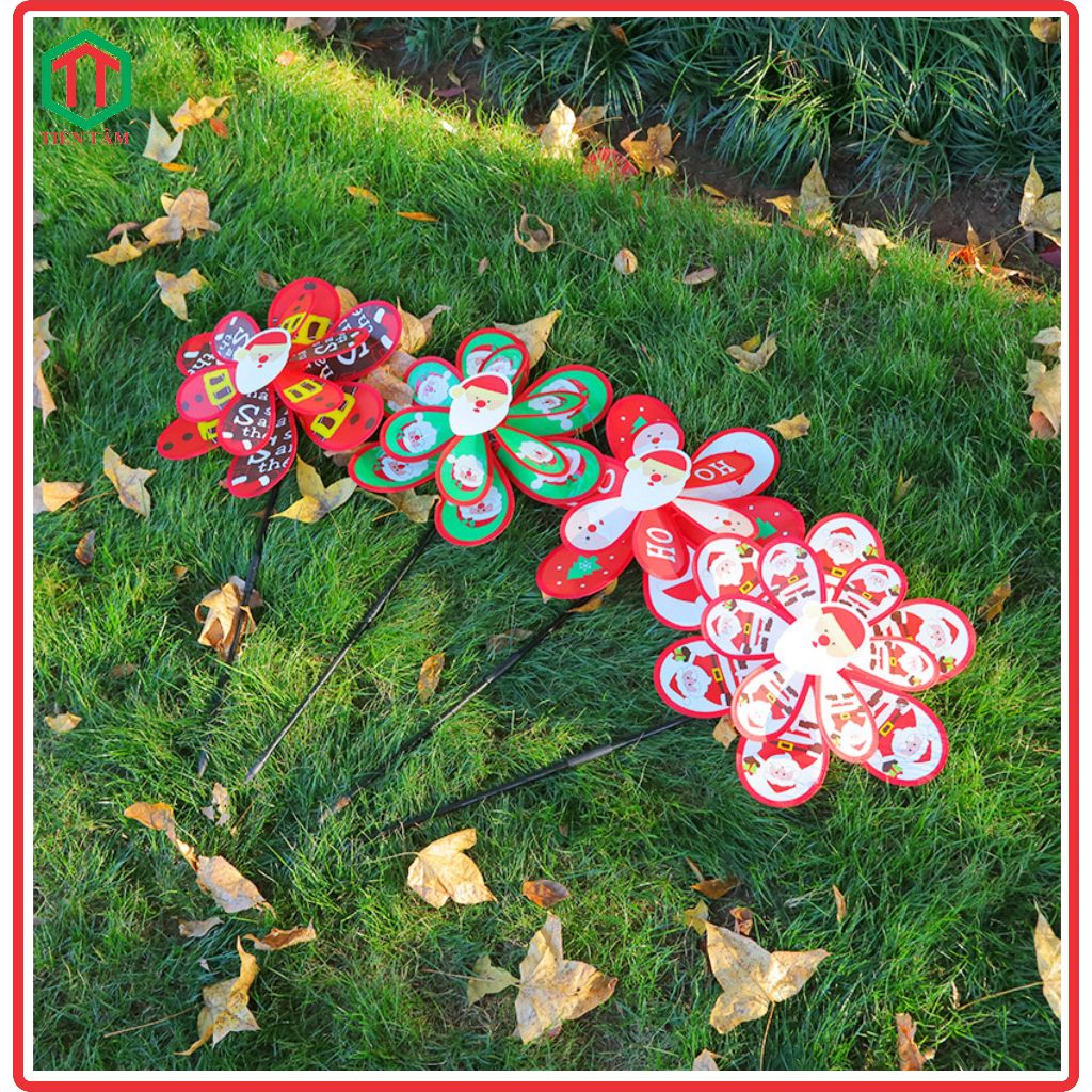 Chong chóng giáng sinh - trang trí tặng kèm keo 502 + bảng hướng dẫn ráp