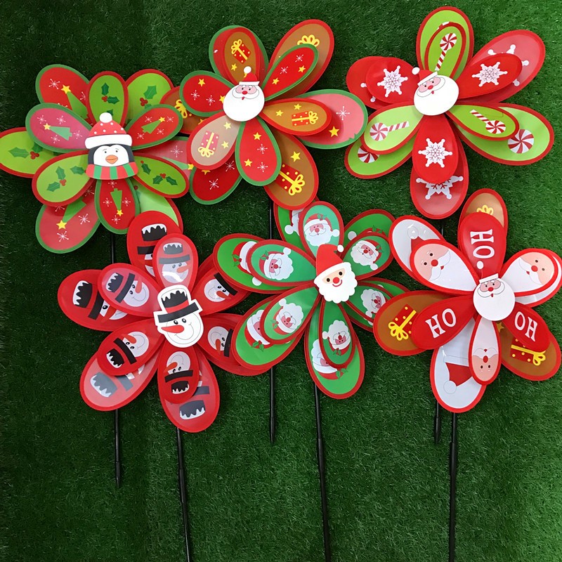 Chong chóng giáng sinh - trang trí tặng kèm keo 502 + bảng hướng dẫn ráp