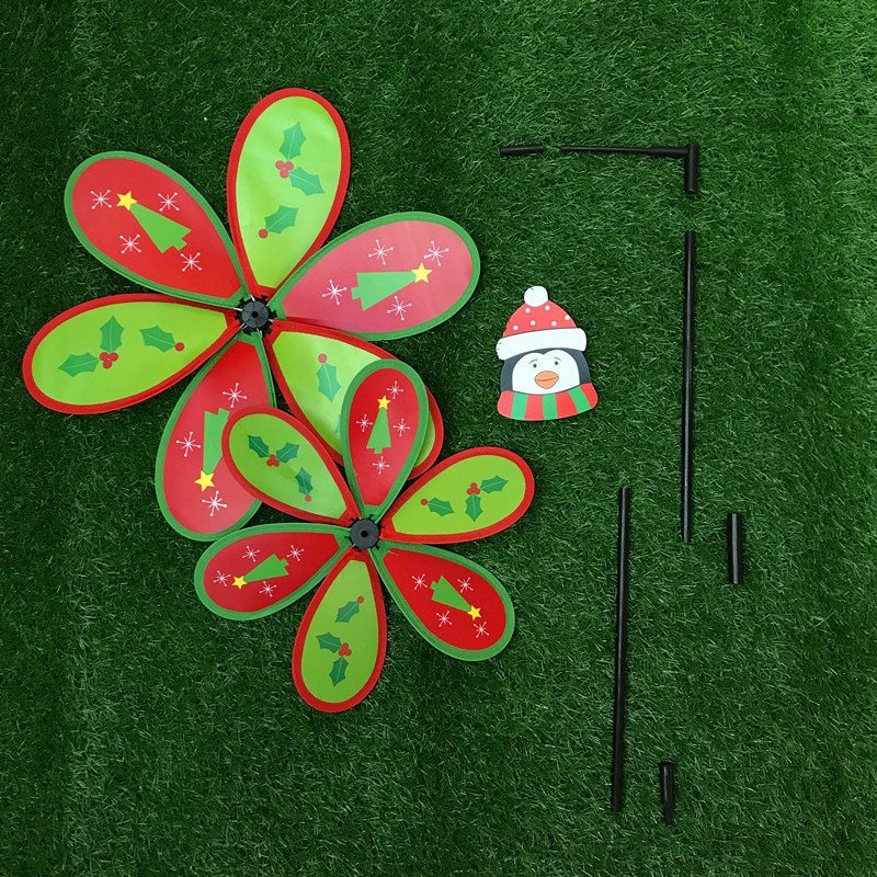 Chong chóng giáng sinh - trang trí tặng kèm keo 502 + bảng hướng dẫn ráp