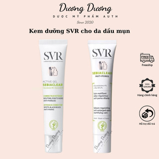  Kem dưỡng SVR Sebiaclear Active Gel - Mat+Pores kiềm dầu giảm mụn thu nhỏ lỗ chân lông 40ml 