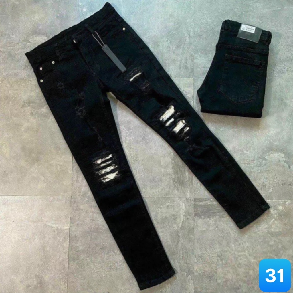 Quần Jean Nam Rách Vá Da chất bò cotton co dãn Quần rin nam Ptz.boutique NHIỀU MẪU ĐẸP QS226