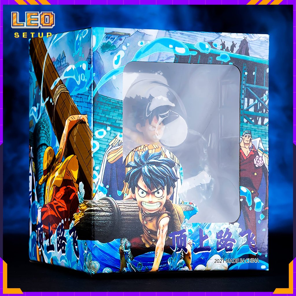 Mô Hình Luffy Đại Náo - One Piece siêu nét - Figure anime Đảo Hải Tặc cao 8cm trang trí góc làm việc bộ sưu tập cực chất