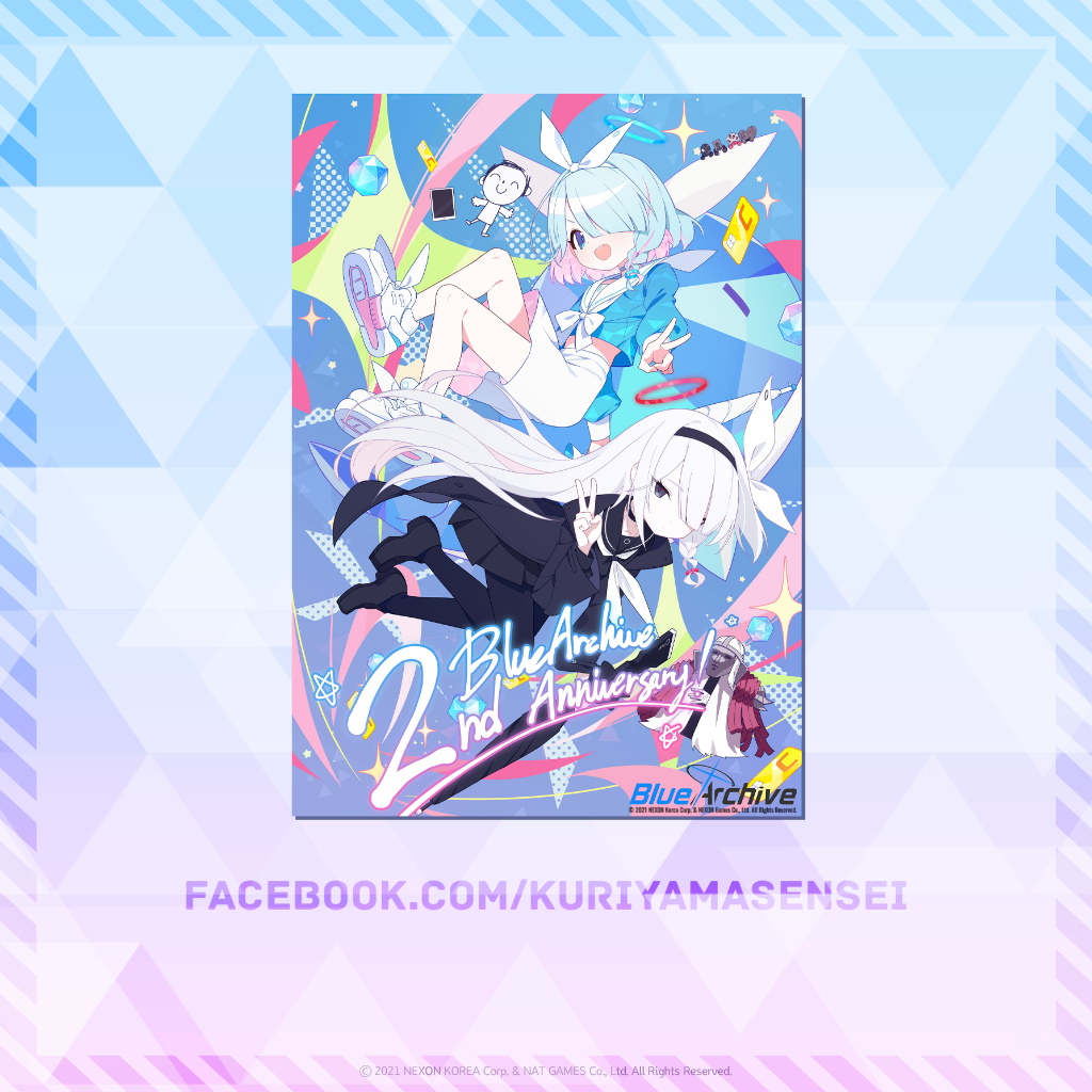 Poster A4 Blue Archive Anni 2nd years
