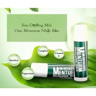 SON DƯỠNG MÔI BẠC HÀ MENTURM 4G HÀNG NHẬT