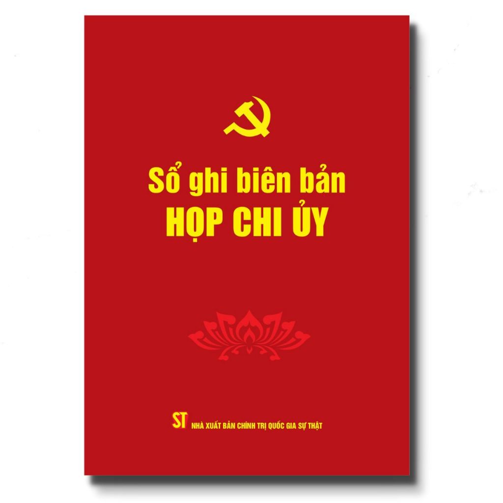 Sổ ghi biên bản họp chi ủy, bìa mềm, khổ A4, dày 86 trang