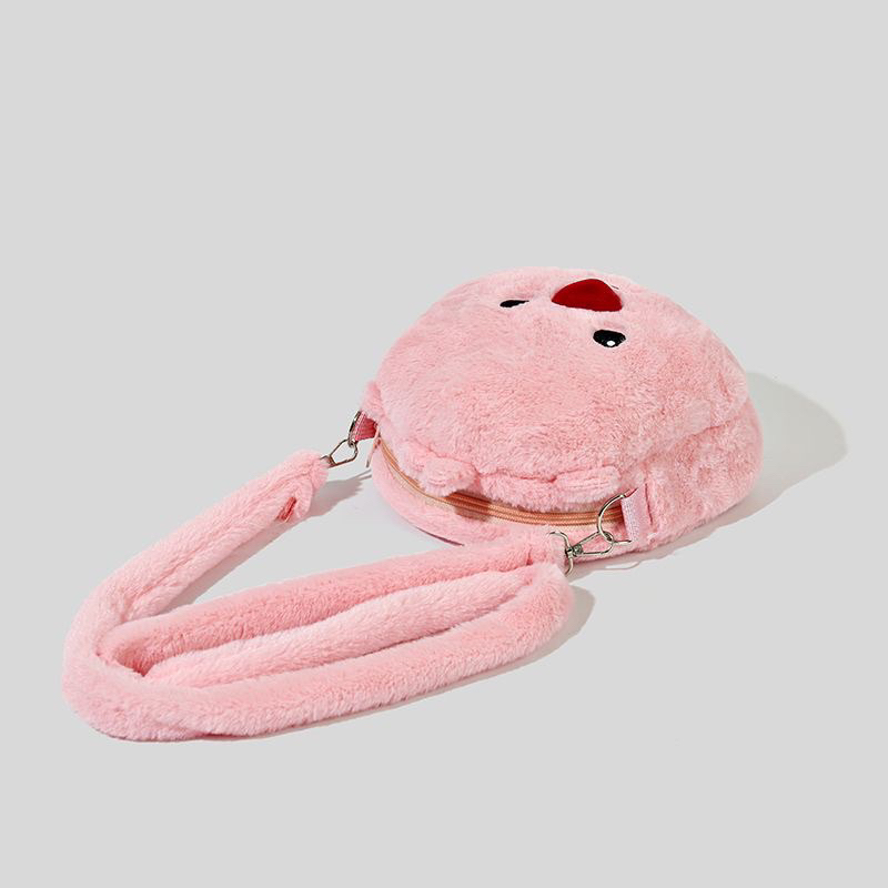 Túi đeo vai Loopy nhồi bông xinh xắn lông mịn dễ thương - Túi đeo chéo Loopy