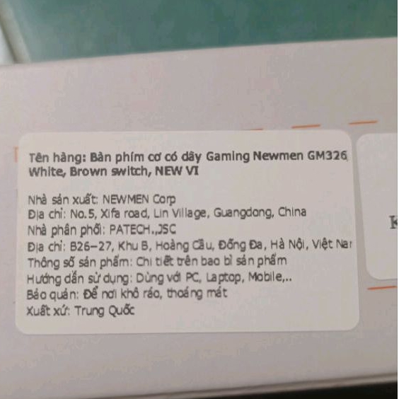 Bàn phím cơ Newmen GM326/ Hotswap/ Rainbow Led/ Layout 75%