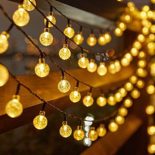 Đèn led Cherry Ball 10M, đèn led bi bọt nước trang trí tiệc tùng, Noel, Tết 30 bóng