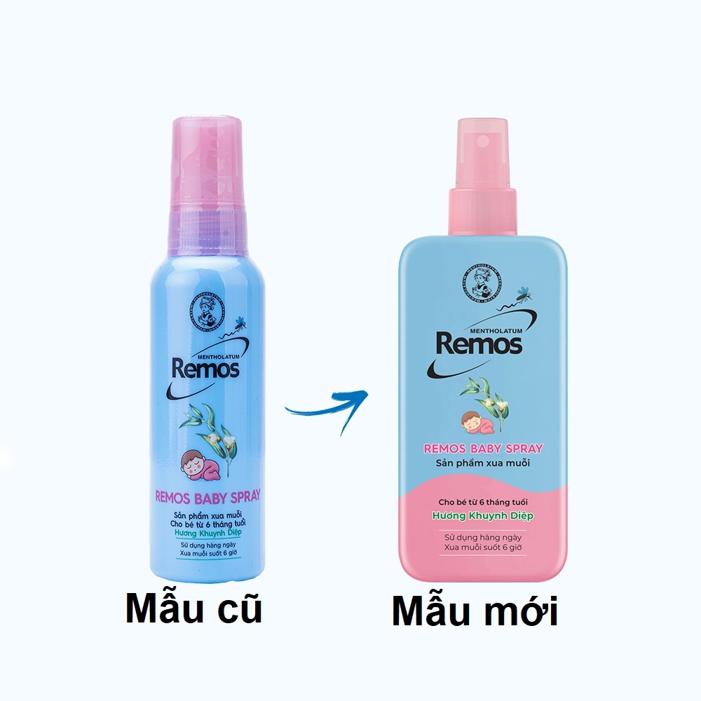 Xịt Remos Baby Spray chai 70ml cho bé từ 6 tháng tuổi