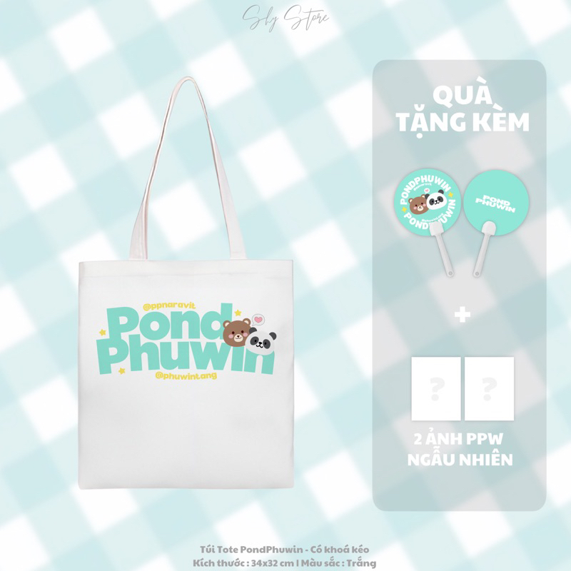 PONDPHUWIN - TÚI TOTE ĐÁNG YÊU