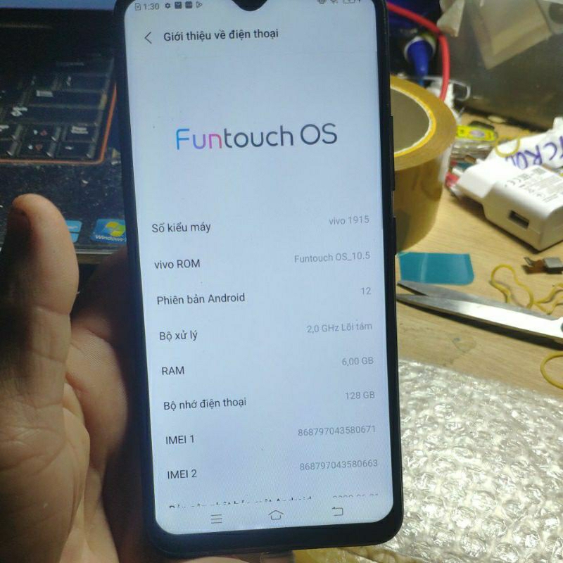 Điện thoại vivo y19 6/128gb cũ rẻ như xác