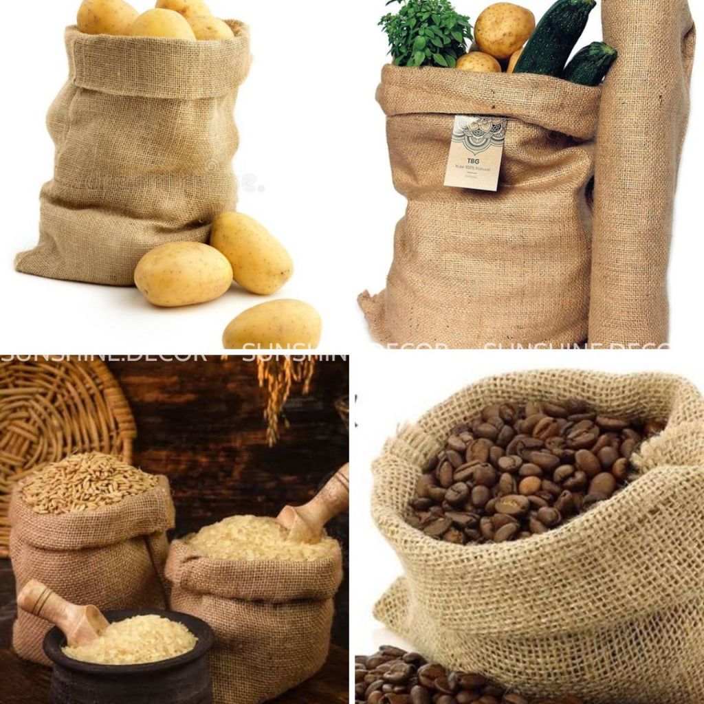 Túi Vải Bao Bố Túi Đay Trồng Cây Đựng Đồ Dùng Trang Trí Decor