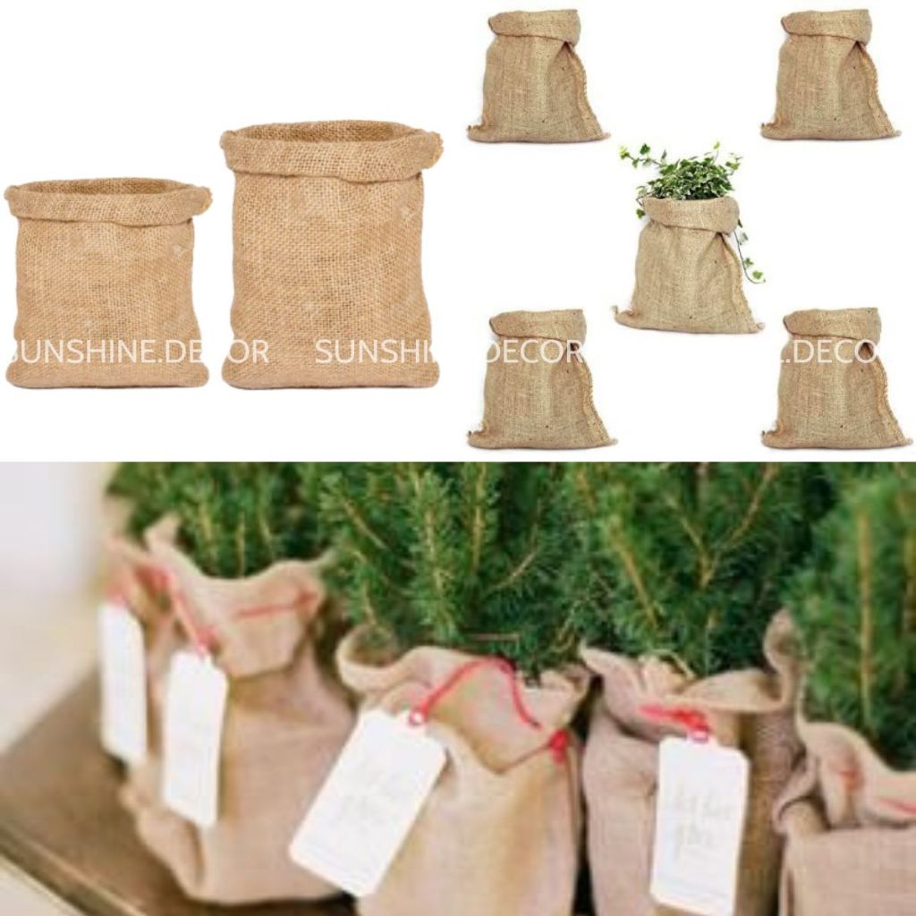 Túi Vải Bao Bố Túi Đay Trồng Cây Đựng Đồ Dùng Trang Trí Decor