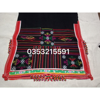 Khăn PIÊU người Thái đẹp(hoa văn điểm nhẹ xen kẽ)