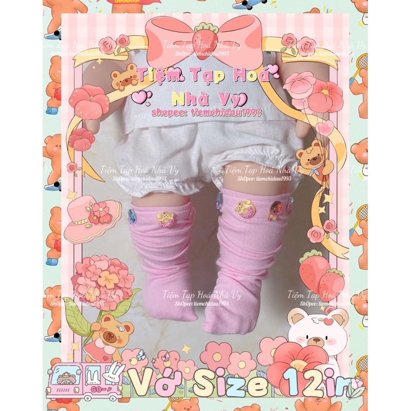 🧸Vớ Chân Size 12in ~ Stock For Doll 12inch🩷🩵🩷🩵