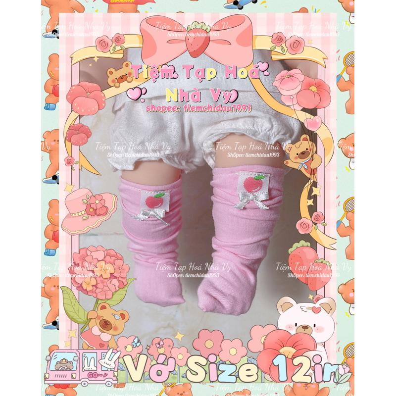 🧸Vớ Chân Size 12in ~ Stock For Doll 12inch🩷🩵🩷🩵