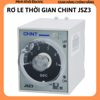 Rơ le thời gian Chint JSZ3 loại 60s,rơ le thời gian off delay Chint JSZ3,relay timer JSZ3,chint time relay,relay off del