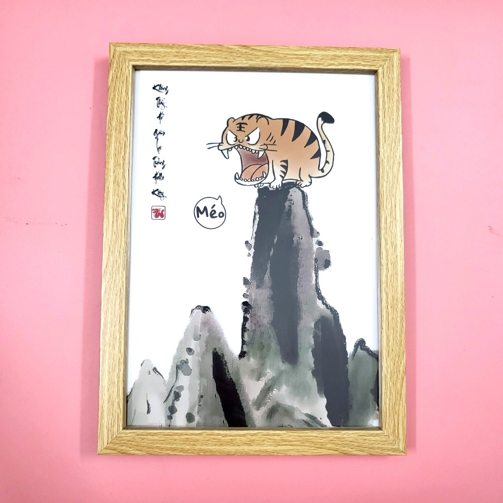 Tranh vô tri 30x40- Mã đáo thành công, Rồng bay phượng múa...