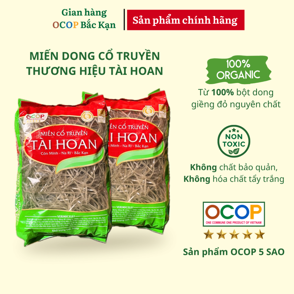 Miến cổ truyền TÀI HOAN Dai ngon, nguyên chất
