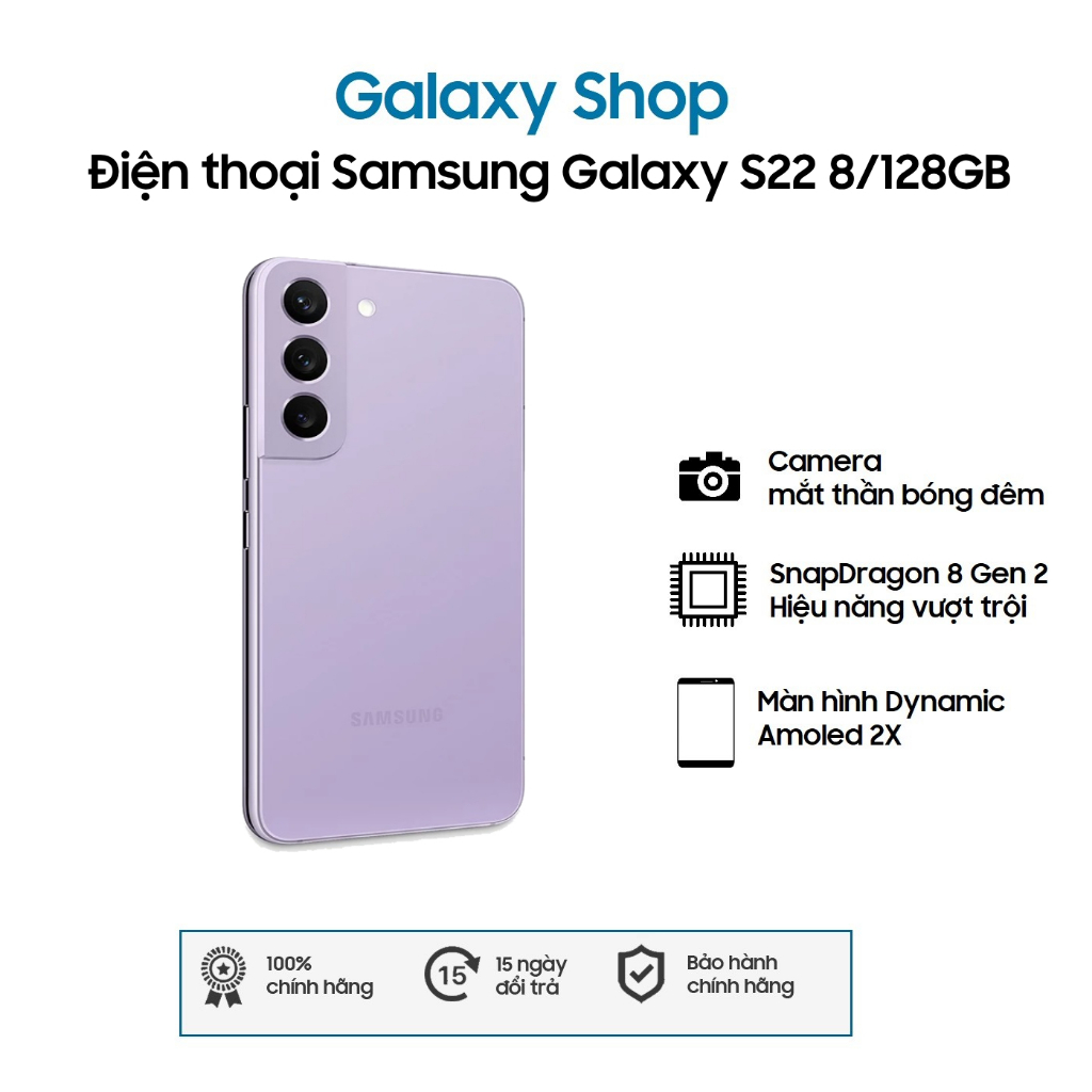 Điện thoại Samsung Galaxy S22 8/128GB - Hàng chính hãng