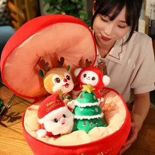 Gấu bông giáng sinh noel ông già nole, người tuyết bông giáng sinh cao cấp cao