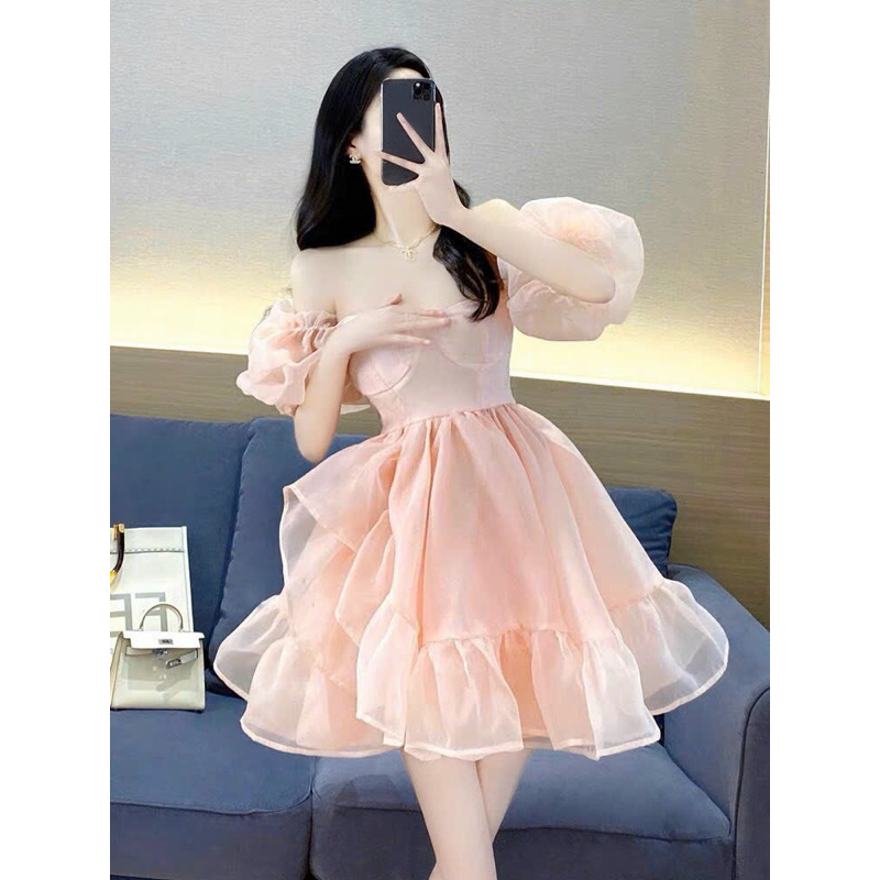 Đầm voan nữ bánh bèo