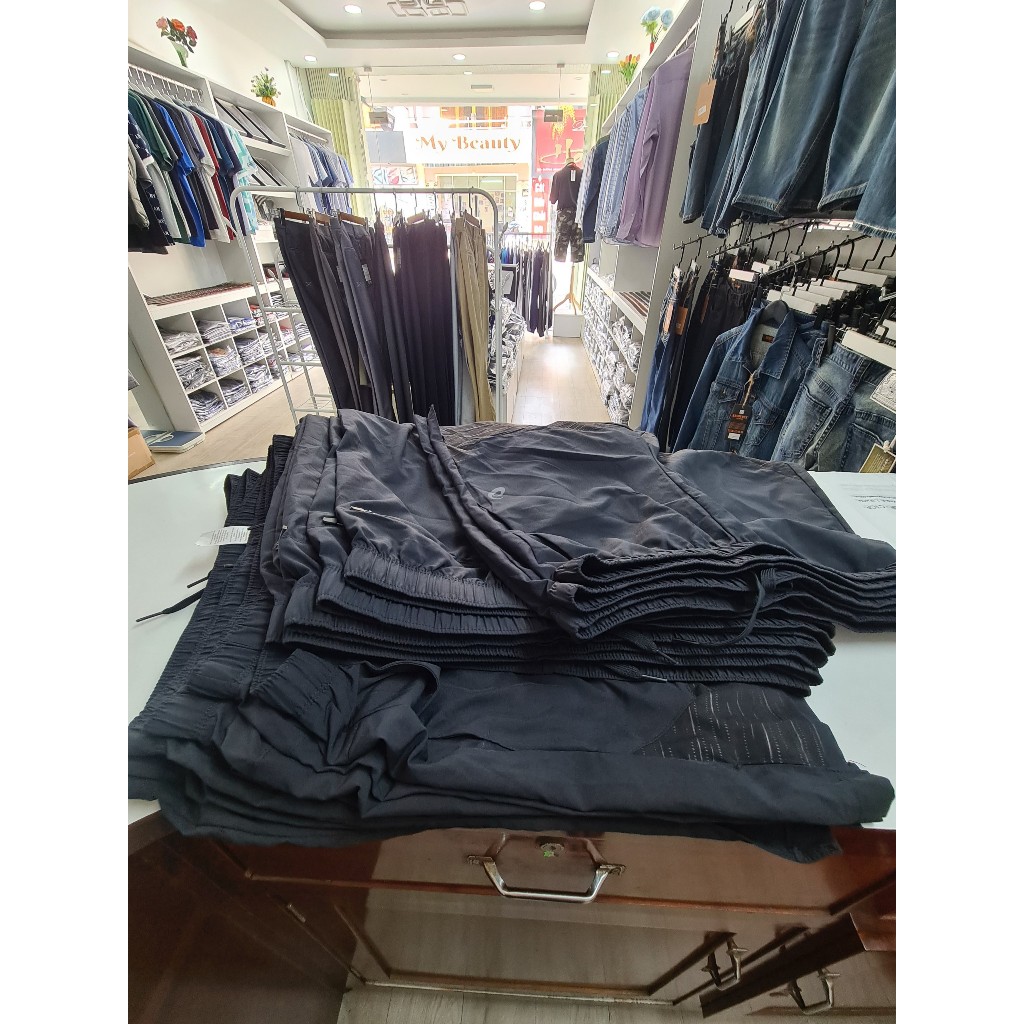 Quần short thể thao tennis A.sic$ chính hãng, lưng thun có dây cột, ống xẻ bên đùi, túi sau có khóa kéo/ size M L XL