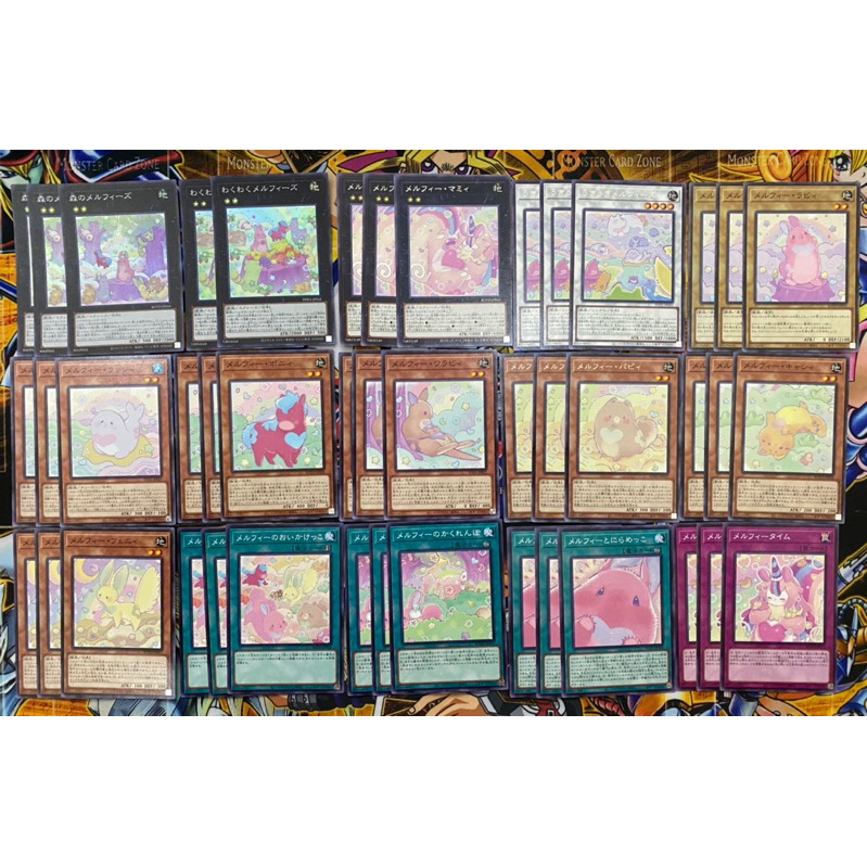 Yugioh - Set bài Melffy tiếng Nhật đầy đủ