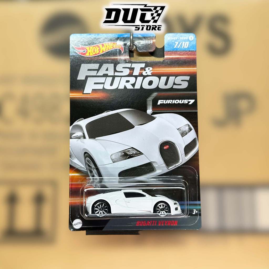 Ducstore Xe mô hình HNT17 Hot Wheels Bugatti Veyron - Fast & Furious Series (2023) - Series 3