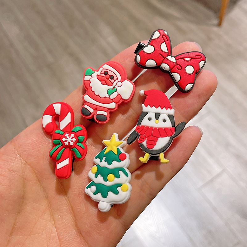 Set 10 Kẹp Tóc Noel Cho Bé Siêu Cute