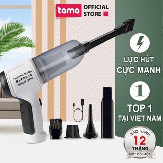 Máy Hút Bụi Cầm Tay Không Dây Nhật Bản TAMASHIO 6 Đầu Hút, Máy Hút Bụi Ô Tô, Giường Nệm, Lông Chó Mèo Bảo Hành 12 Tháng