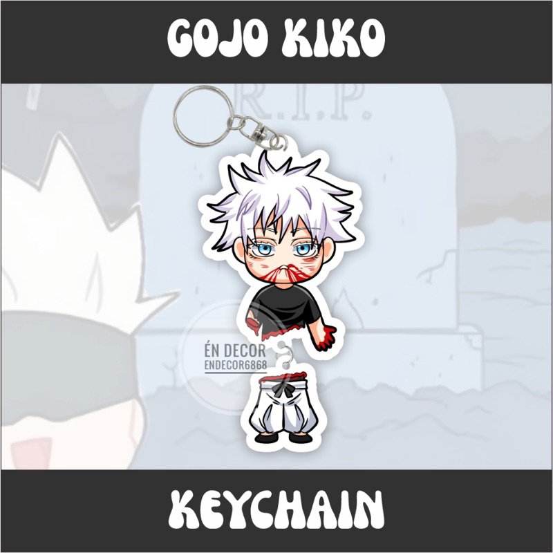 Móc khoá anime Jujutsu dead, gojo kiro, toji dead, nanami dead, geto kenjaku