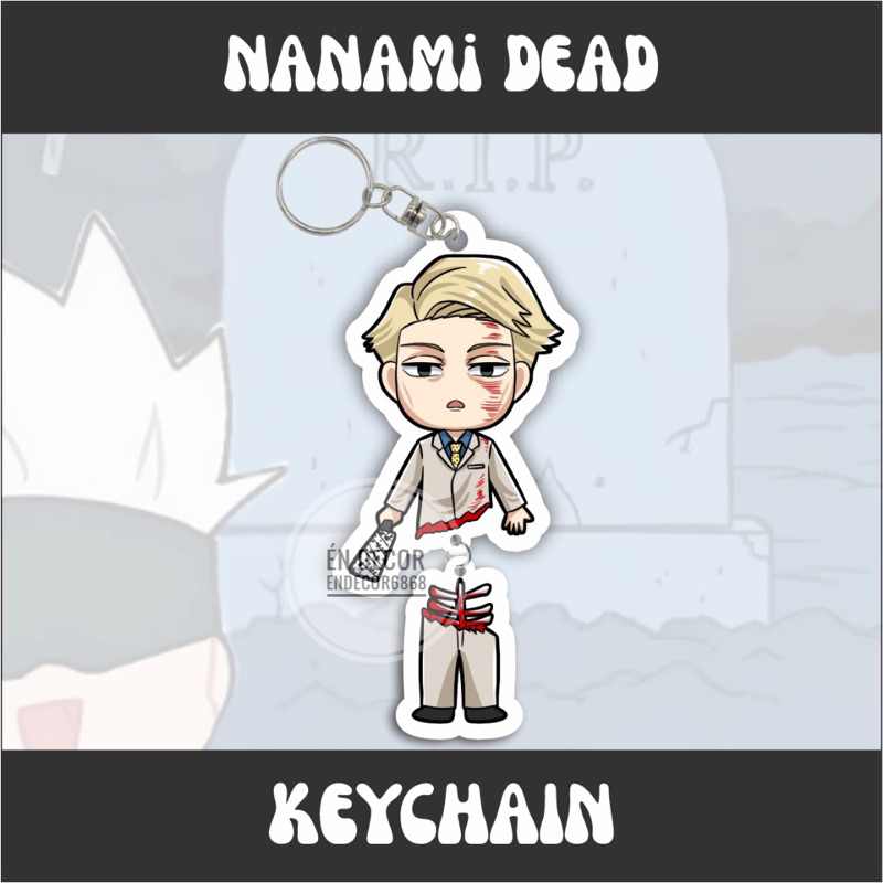Móc khoá anime Jujutsu dead, gojo kiro, toji dead, nanami dead, geto kenjaku