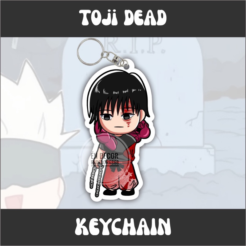 Móc khoá anime Jujutsu dead, gojo kiro, toji dead, nanami dead, geto kenjaku