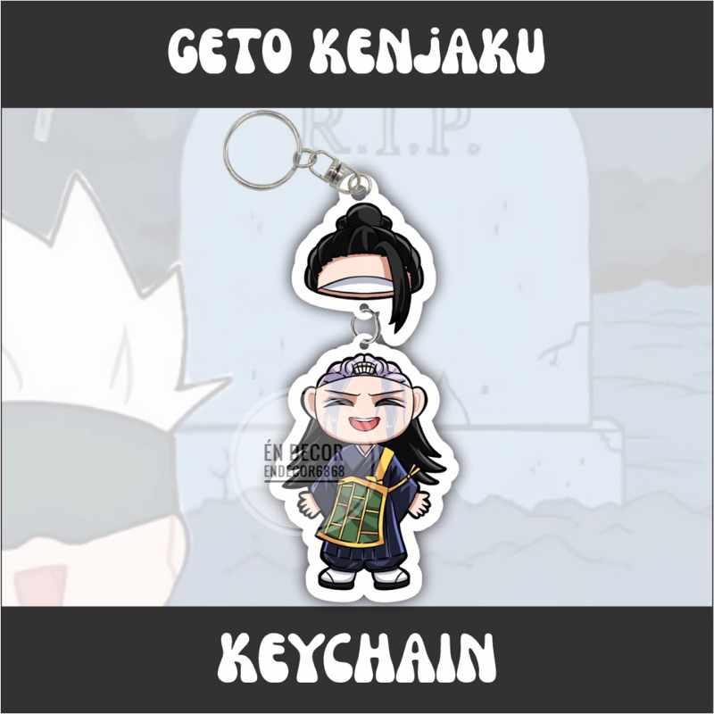 Móc khoá anime Jujutsu dead, gojo kiro, toji dead, nanami dead, geto kenjaku