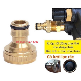 khớp nối đồng đầu nước vào máy rửa xe lọc dồng máy rửa xe