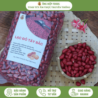 1kg lạc đỏ tây bắc thơm, bùi, ngậy - hút chân không - ông hiệp foods
