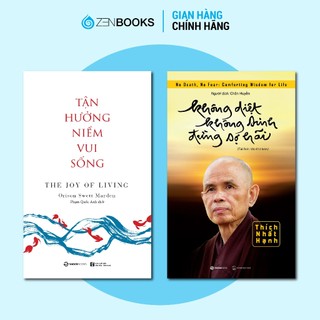 Sách - combo không diệt không sinh đừng sợ hãi + tận hưởng niềm vui sống