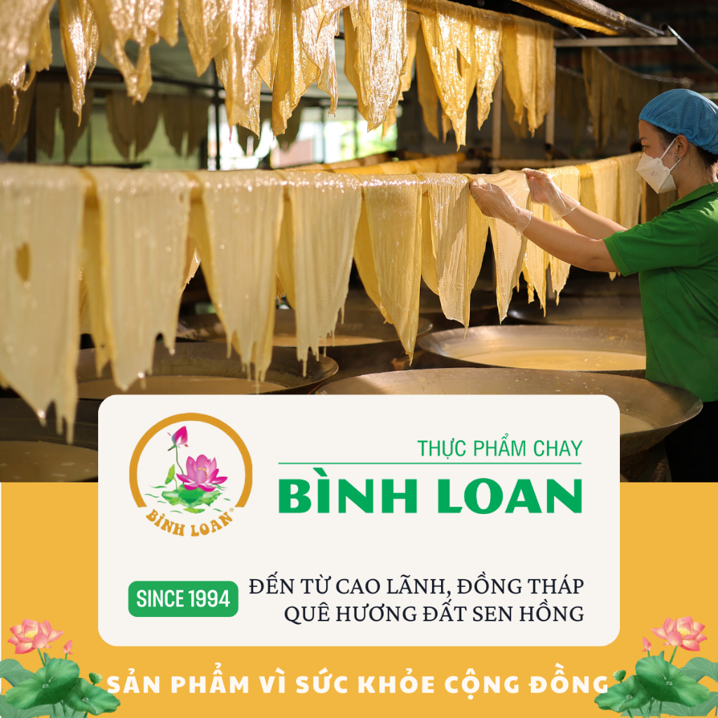 Tàu Hủ Ky Lá Khô - Váng Đậu Lá Khô, Phù Trúc Lá Khô - Thực Phẩm Chay Bình Loan - Túi 250g/gói