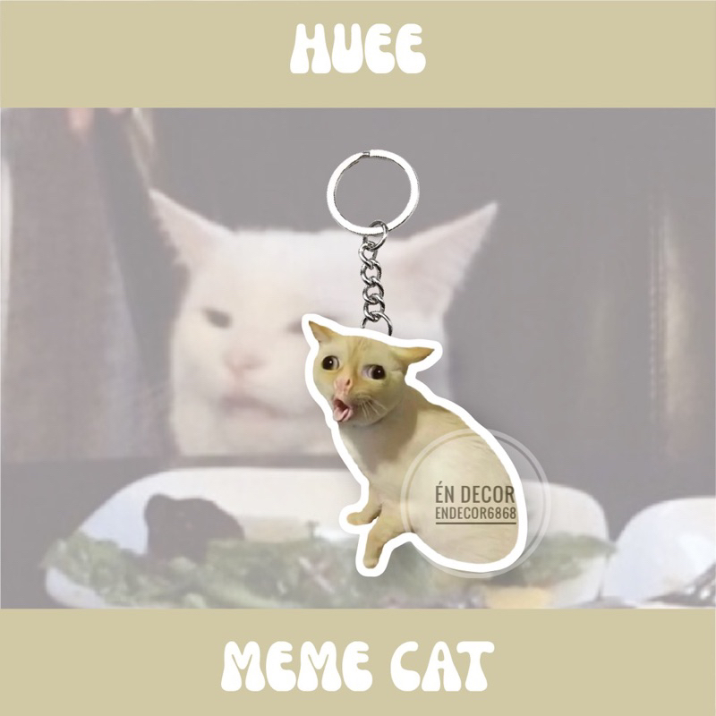 Móc khoá mèo, meme cat , móc khoá bựa, móc khoá dễ thương