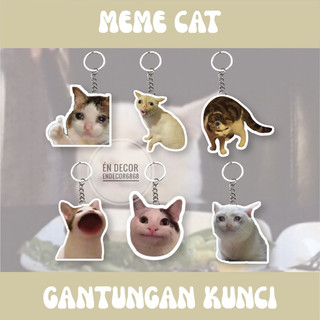 Móc khoá mèo, meme cat , móc khoá bựa, móc khoá dễ thương