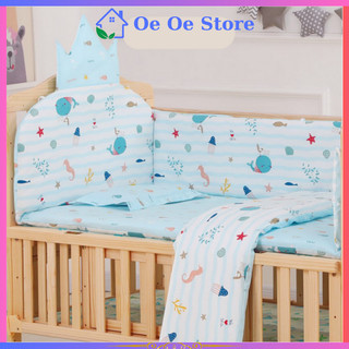 ( Không Kèm Cũi ) Bộ quây cũi hoàng gia 4 mặt có đệm và gối đi kèm ,có nhiều màu lựa chọn Oeoe_store