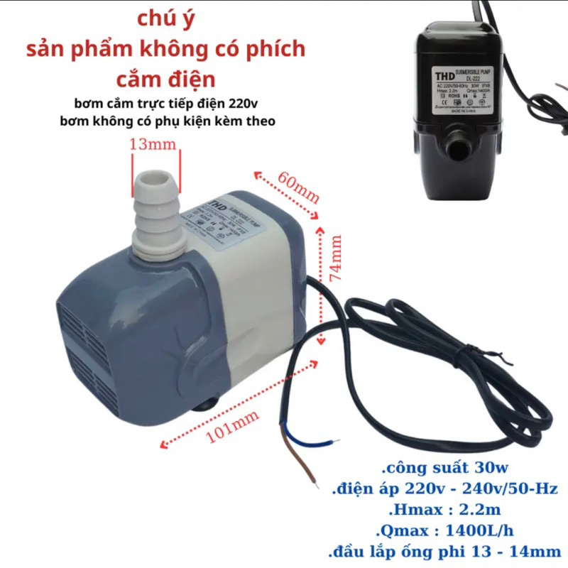 Bơm quạt điều hòa 18w 4w 8w 13w 13w 16w 25w /220v cho quạt làm mát - bơm quạt nước