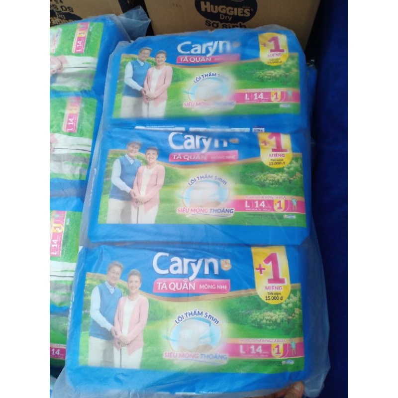 Tã quần người già Caryn M16 /L14 /XL12 miếng