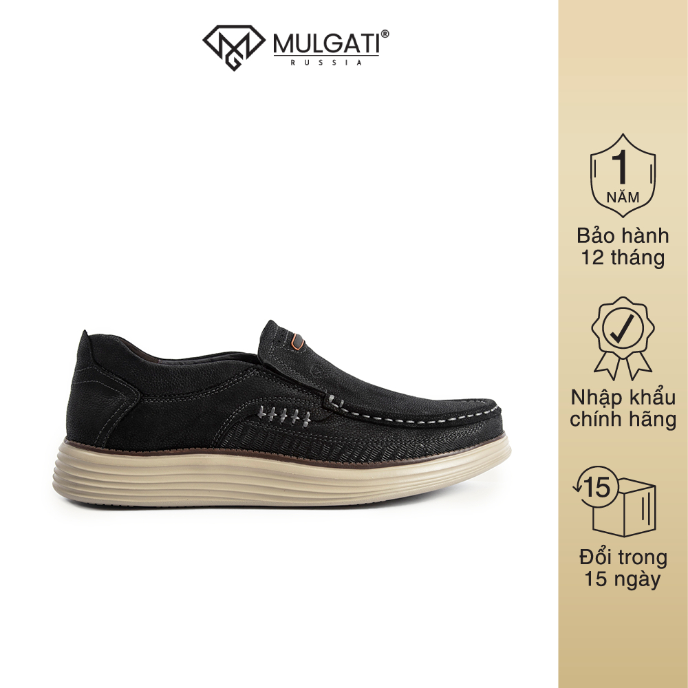 Giày da nam MULGATI Leather Driving da bò cao cấp mũi viền - 203127