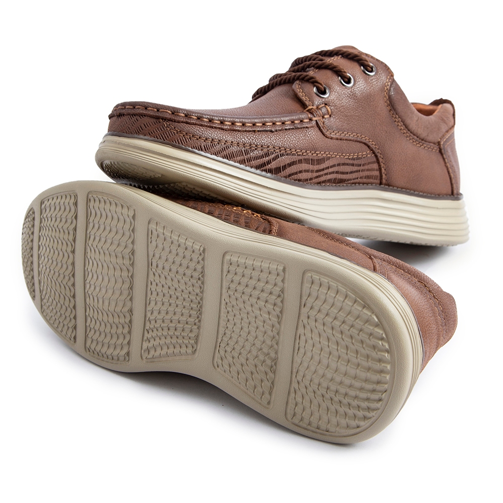 Giày da nam MULGATI Casual da bò cao cấp buộc dây da sần - 203128