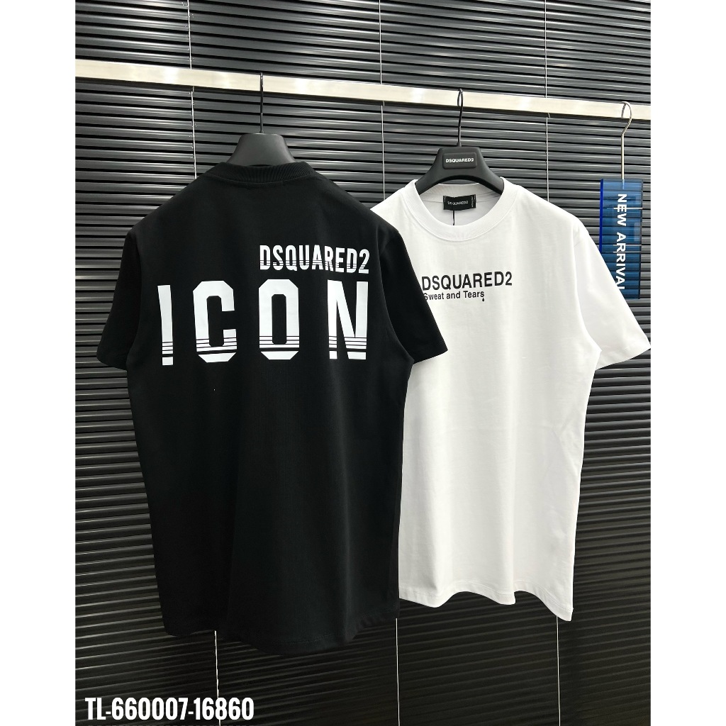 🔥Hot🔥Áo thun DSQUARED2 in chữ trước sau thiết kế hot trend Nam nữ New 2024