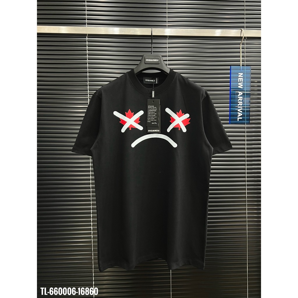 🔥Hot🔥Áo thun Dsquared2 in hình mặt thiết kế hot trend Nam New 2024