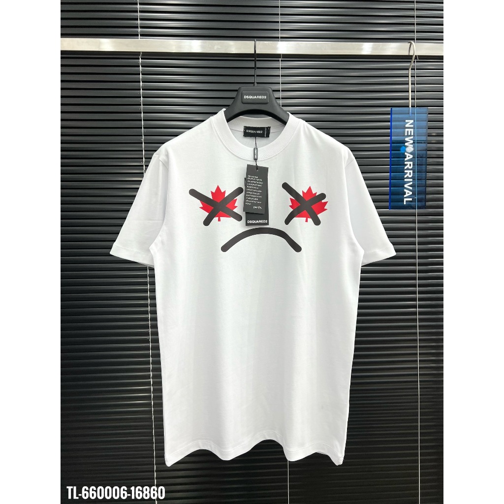 🔥Hot🔥Áo thun Dsquared2 in hình mặt thiết kế hot trend Nam New 2024
